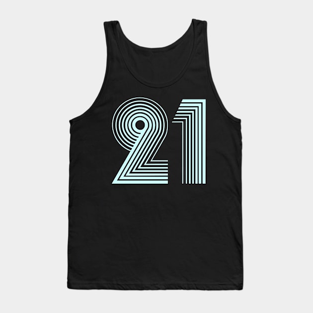 21 Happy Birthday Celebration Tank Top by GillTee